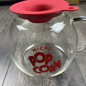 ECOLUTION MICRO-POP POPCORN POPPER for Microwave 3 QT, Glass Jar